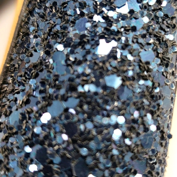 Jimmy Choo Blue Sparkle Platform Heel - Picture 9 of 10